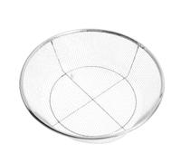 Pare-étincelles en Maille Métallique Ronde 39,5x39,5x9,5cm Argenté | Bord Roulé Sécurisé, Design Amovible Facile, Protection Renforcée pour Feu de Camp en Parc