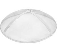 Pare-étincelles pour foyer extérieur rond 36 pouces, couvercle en acier renforcé très résistant, couvercle pour foyer extérieur, couvercle rond facile à ouvrir avec poignée annulaire pour foyers extér