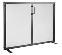 Pare Feu Cheminée - VEVOR - Pare-feu de Cheminée Grille Protection Fer 1 Panneau 99x78 cm Noir Moderne