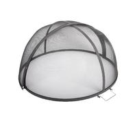 Pare Feu pour Barbecue ou Brasero Pliable - Noir - Métal - Diam . 60 cm x haut . 33 cm - A poser - Bois