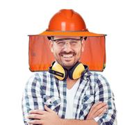 Pare-Pour Casque De Chantier - Haute Visibilité Bande Réfléchissante | Pare-Protège-Nuque Casque Sécurité - Pour Toiture Peinture Travaux Publics Chaleur Estivale Chantiers Routiers