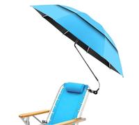 Pare-soleil à clip pour chaise de jardin double bâche portable réglable A | Parapluie pour chaise longue, voyage, plage, vacances, camping, pique-nique, patio, chariot de golf