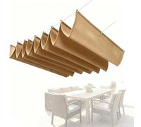 Pare-soleil de pergola rétractable - Voile d'ombrage de rechange imperméable pour terrasse et terrasse