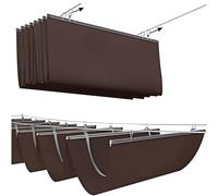 Pare-soleil rétractable avec kit de montage pour protection solaire extérieure
