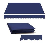 Pare-soleil rétractable et imperméable - Auvent de terrasse pour arrière-cour et jardin avec bâche en tissu protection UV, idéal pour une utilisation sur terrasse, 7 x 1,5 m