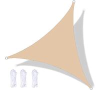 Pare-soleil triangulaire imperméable pour jardin, terrasse et camping - Protection solaire pour usage domestique - Bloque les UV - 6 x 6 x 6 m