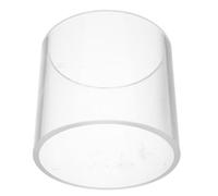 Pare-vent Cylindrique en Verre Borosilicaté 11x11x10cm pour foyer | Tube Transparent 5mm, Protection la Flamme, pour Poêle à Thé Cuisine Extérieure