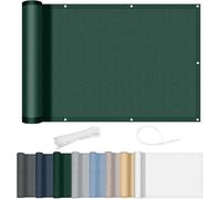 Pare-vent de balcon 90 x 900 cm, opaque, avec œillets, protection contre le vent et les UV, pour balcon