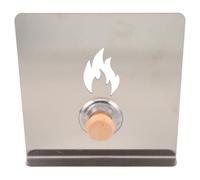 Pare-vent pour Poêle en Acier Inoxydable Protection le Vent Cuisson Stable | Surface Résistante aux Taches et Huile, Usage Intérieur et Extérieur, Adapté aux Foyers et Portes de Poêle