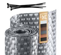 Pare-vue KADAX pour balcon, terrasse, 1 x 1 m, gris clair