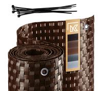 Pare-vue KADAX pour balcon, terrasse, clôture, 0,9 x 4 m, marron clair