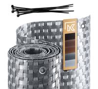 Pare-vue KADAX pour balcon, terrasse, clôture, 1 x 4 m, gris clair