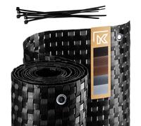 Pare-vue KADAX pour balcon, terrasse, clôture, 1 x 5 m, noir