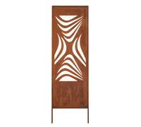 Kapaga - Paravent Métal - 160 cm x 50 cm - Corten - Effet Rouillé Paravent pour Jardin - Élément de Paravent - Mur de Protection - Décoration de Jardin - Clôture - Rouille (Motif)