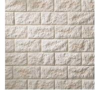 Parement béton beige rectangulaire DECOON 0 5 m2
