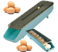 PARENCE.- Boîte à œufs organisateur réfrigérateur - Distributeur empilable avec dateur intégré - Conteneur pour 7 œufs - Gain de place cuisine - Plastique facile à nettoyer - couleur aléatoire