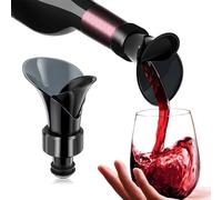PARENCE - Bouchon Bec Verseur pour bouteille de Vin Refermable 2 en 1 - Parfait pour Tous les Vins)