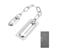PARENCE. Chaîne de Sécurité pour Porte en Acier Inoxydable - Limiteur d'Ouverture avec Bouton de Déverrouillage - Verrou de Porte pour Maison, Appartement et Hôtel - Finition Chrome Poli