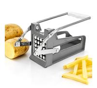 PARENCE Coupe Frites Manuel avec 2 Lames Interchangeables - Coupe Pommes de Terre et Légumes - Découpe Rapide en Bâtonnets - 22,5 x 9,3 x 9,8 cm - 2 lames