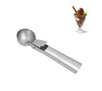PARENCE. Cuillère à Glace en Acier Inoxydable avec Levier - Portionneur à Glace Ø 4,3 cm - Cuillère à Cookies et Pâtisserie - Déclenchement Facile - 18 cm