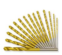 PARENCE - Jeu de 13 Forets Métal HSS 1,5 à 6,5 mm - Acier Rapide Résistant - Forets Cylindriques pour Perceuse et Bricolage