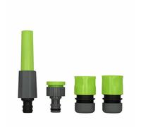 PARENCE.- Kit Pulvérisateur Jardin avec Raccords Tuyau 1/2 Pouce - Arroseur Manuel + Embouts Universels - 4 Pièces - Compatible Robinet Standard - Arrosage Facile et Rapide - Couleur Aléatoire.