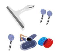 PARENCE.- Kit Salle de Bain Complet - Pommeaux de Douche, Tapis, Raclette, Supports & Aérateurs Robinet | Accessoires Douche, Organisation, Confort et Économie d’Eau