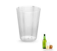 PARENCE.- Lot de 15 Gobelets Plastique 500ml Réutilisables - Verres Rigides en Polypropylène (PP) - Idéal Fête