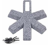 PARENCE. Lot de 5 Séparateurs de Poêle en Feutre - Protection Anti-Rayures pour Poêles Jusqu’à 34 cm - Rangement Ustensiles de Cuisine