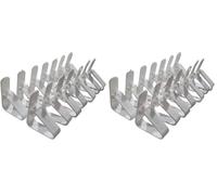 PARENCE - Set de 14 Pinces Clips Nappes Blanches - Robustes, Polyvalentes, et Prêtes à Utiliser pour Toutes Vos Occasions - Pince à nappes en Plastique - 4.5 CM, Blanc (Lot de 2)