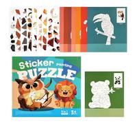 Parent-Child Interactive Early Learning Game Paint By Sticker Book Toy | Sticker By Number Kids Activity Book Paint By Sticker Book Toy for Boys Girls Young Children Road Trip Travel Home Party