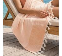 Paréo de plage à rayures avec franges - Sarong léger de grande taille, serviette à séchage rapide pour , la piscine, le yoga, le pilates - Couvre-tout multifonction 90*170Étoffe