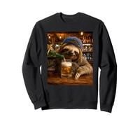 Paresseux Buvant de la bière Paresseux drôles Meme Sweatshirt