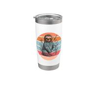 Paresseux Gâteau d'anniversaire Bougie Floral Animal Mignon Gobelet isotherme en acier inoxydable double paroi
