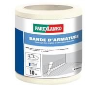 Parexlanko - Bande d’armature - Blanc - Pour pontage des angles et des micro-fissures - Étanche - Idéal pour entourage de douche ou baignoire - 10m