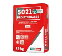 PAREXLANKO - Colle à carrelage - 5021 PROLITERRASSE - Beige - 25kg | Mortier-colle spécial terrasses et sols extérieurs (C2 E) - Pose grand format jusqu'à 8 100 cm² - Hydrofugé