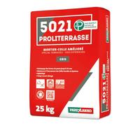 PAREXLANKO - Colle à carrelage - 5021 PROLITERRASSE - Gris - 25kg | Mortier-colle spécial terrasses et sols extérieurs (C2 E) - Pose grand format jusqu'à 8 100 cm² - Hydrofugé