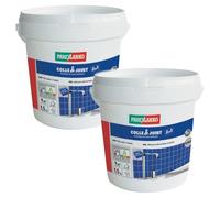 Parexlanko - Colle carrelage et joint en pâte - Colle & Joint 2 en 1 - Gris - Pour mur intérieur - Spécial pièces humides - Prête à l’emploi - 1,5kg (Lot de 2)