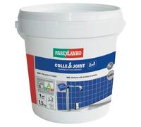 Parexlanko - Colle carrelage et joint en pâte - Colle & Joint 2 en 1 - Gris - Pour mur intérieur - Spécial pièces humides - Prête à l’emploi - 1,5kg
