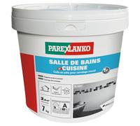 PAREXLANKO - Colle carrelage pâte - Salle de bains et Cuisine - 7kg | Spéciale pièces humides - Pour carrelage mural intérieur - Colle en pâte prête à l’emploi - Idéale salle de bains cuisine