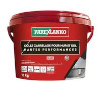 Parexlanko - Colle en pâte améliorée - Colle Carrelage Pour Mur et Sol Hautes Performances - Blanc - Prêt à l’emploi - Résiste à l’humidité - 15kg