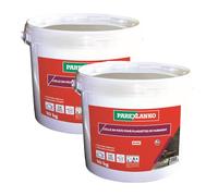PAREXLANKO - Colle en pâte pour plaquette de parement - Blanc - Colle prête à l'emploi pour la pose de plaquettes, briquettes et pierres de parement - Murs intérieurs - 10kg (Lot de 2)