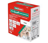 PAREXLANKO - Joint carrelage de 2 à 12 mm - Joint Souple Tous Supports - Soumis à de fortes sollicitations - Sol et mur - Int & Ext - Compatible pièces humides et planchers chauffants - 1kg - Blanc