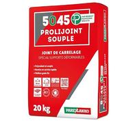 PAREXLANKO - Joint de carrelage - 5045 PROLIJOINT SOUPLE - Perle - 20kg | Joint 2 à 12 mm - Hydrofugé - Supports déformables - Compatible plancher chauffant, terrasses et façades