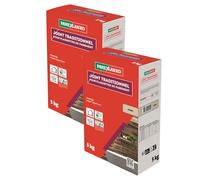 PAREXLANKO - Joint traditionnel pour plaquette de parement - Beige - Joints jusqu’à 3 cm de large sur tous types de plaquettes, briquettes et pierres de parement - Murs intérieurs et extérieurs - 5kg