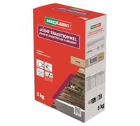 PAREXLANKO - Joint traditionnel pour plaquette de parement - Beige - Joints jusqu’à 3 cm de large sur tous types de plaquettes, briquettes et pierres de parement - Murs intérieurs et extérieurs - 5kg