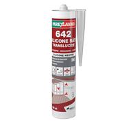 PAREXLANKO - Mastic silicone - 642 Silicone Bâti - Translucide - 300ml | Pour joints menuiserie, dilatation et vitrage - Intérieur/extérieur - Étanchéité bâtiment - Application facile