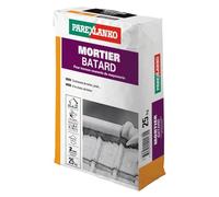 PAREXLANKO - Mortier Bâtard - Gris - 25kg | Pour scellement de tuiles - Travaux courants de maçonnerie - Jointoiement - Souple et adhérent
