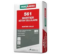 PAREXLANKO - Mortier-colle - 561 Béton Cellulaire - Blanc - 25kg | Montage et réparation de blocs béton cellulaire - Joints de 3 mm - Haute adhérence - Classe M5