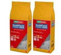 Parexlanko - Mortier de sol - Ragréage Facil'Lisse - Blanc - Préparation des sols en intérieur avant la pose de revêtements minces - Autolissant - 5kg (Lot de 2)